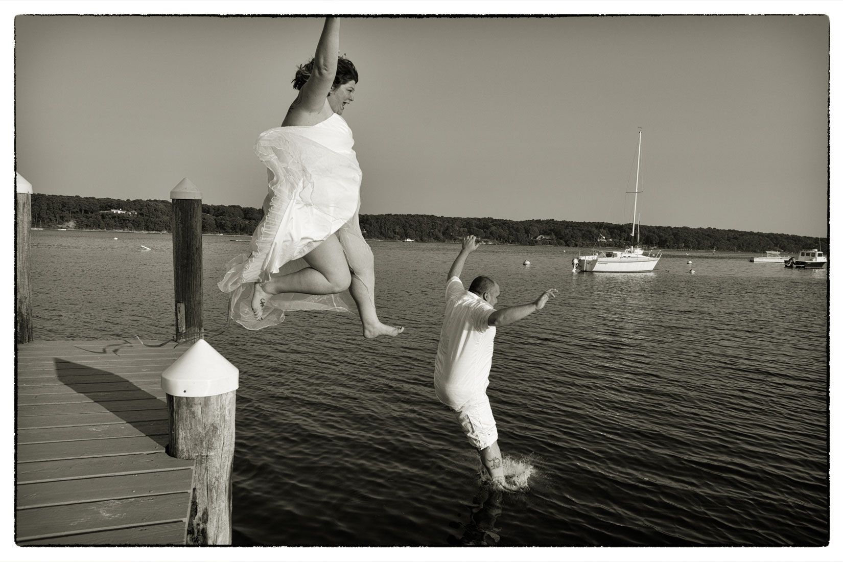 Molly & Preston into the Lagoon