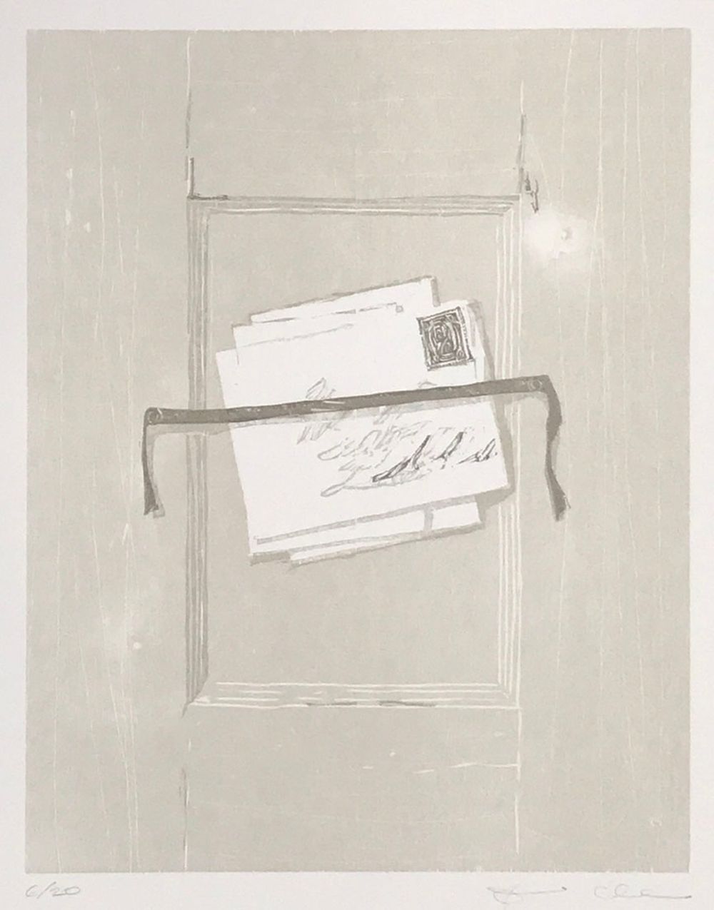Woodcut, 14" x 11", 2018 Trompe l'oeil
