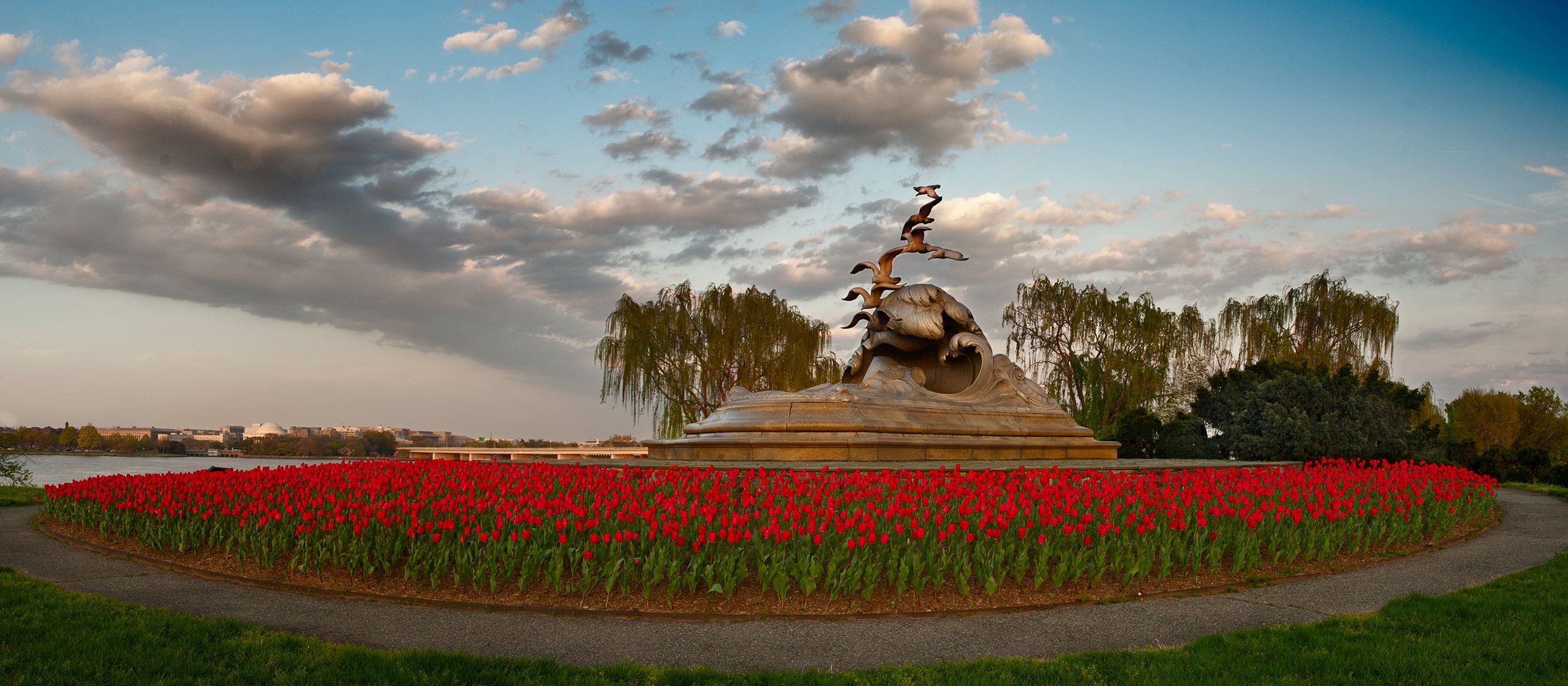 Navy-Merchant Marine Memorial, Afternoon Light D-12-03-28-0833_36-(Sea-Gull-Tulips).jpg