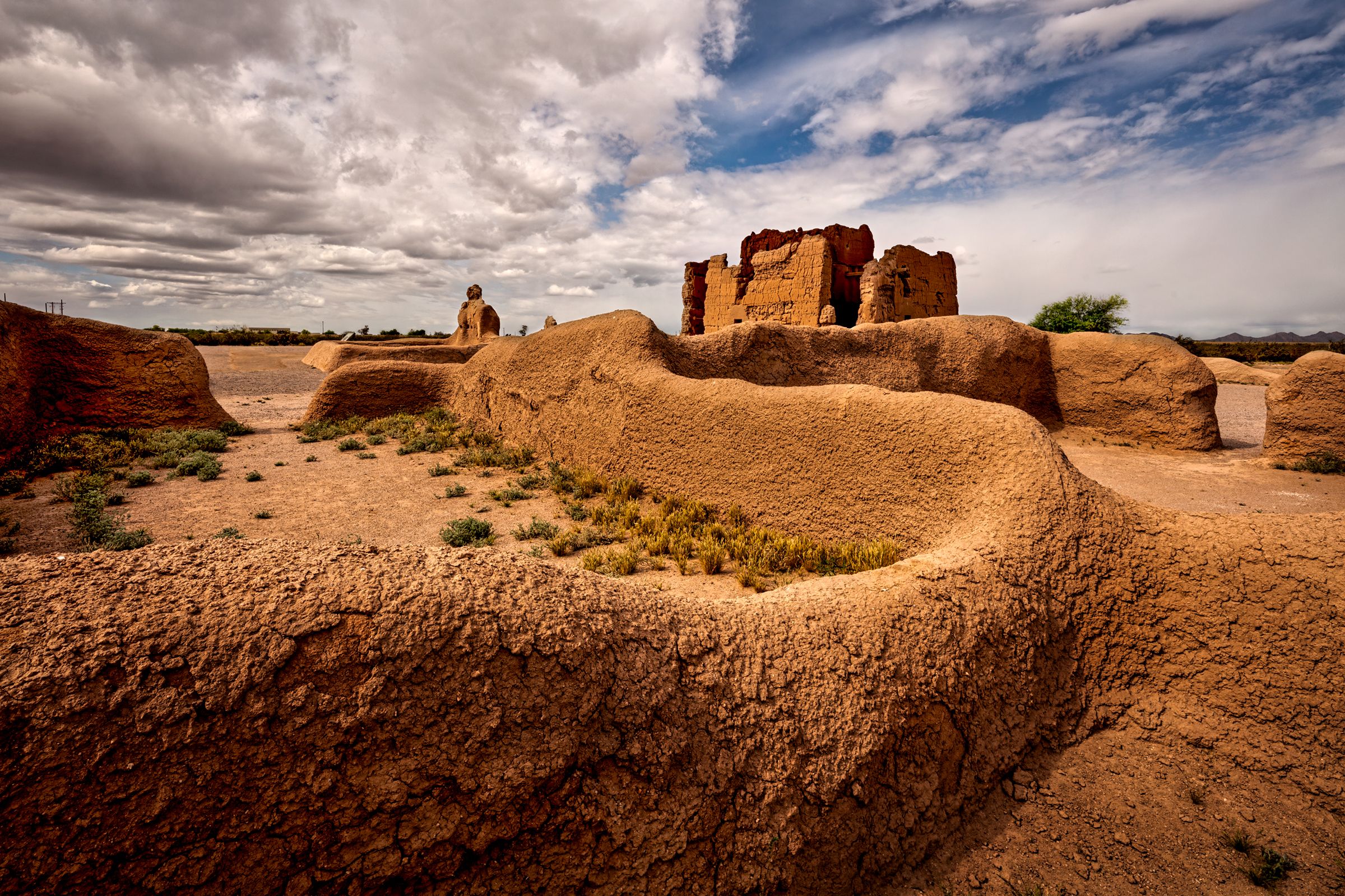 Casa Grande Ruin (Protective Pavilion Digitally Removed)