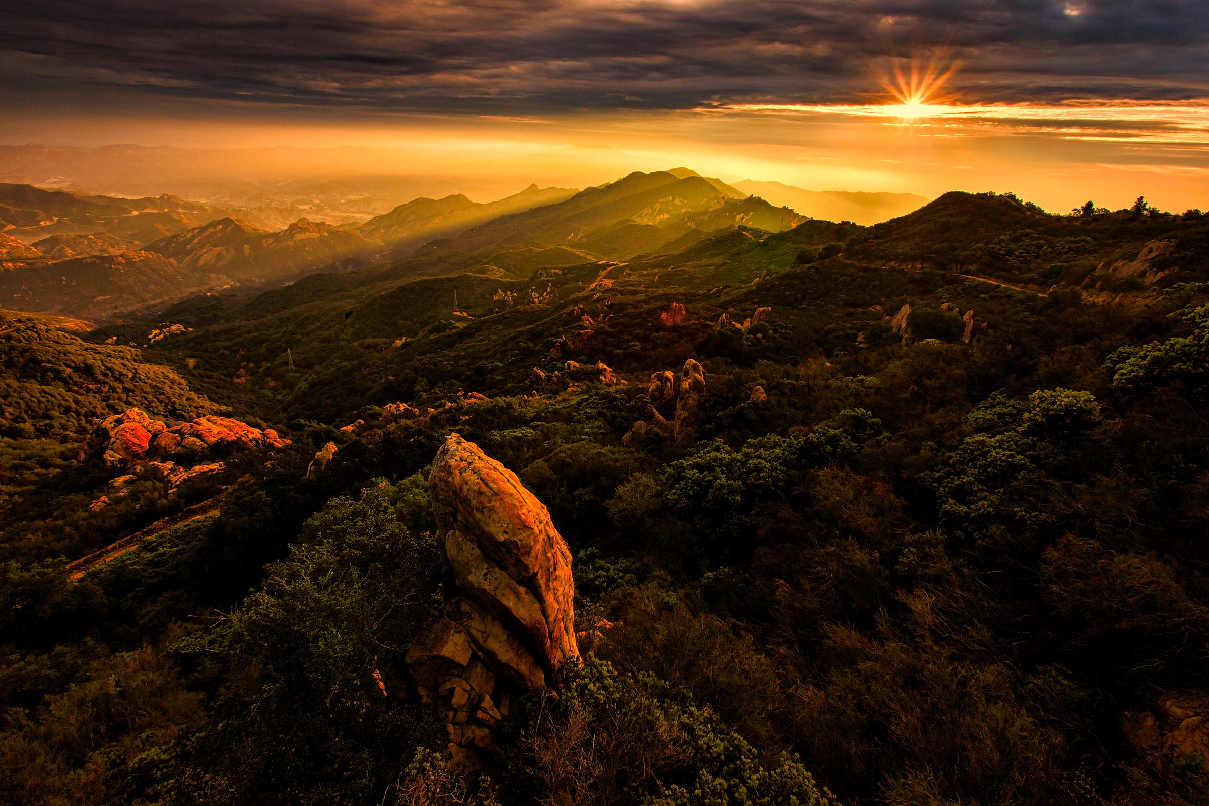 Sunrise, Santa Monica Mountains, California
