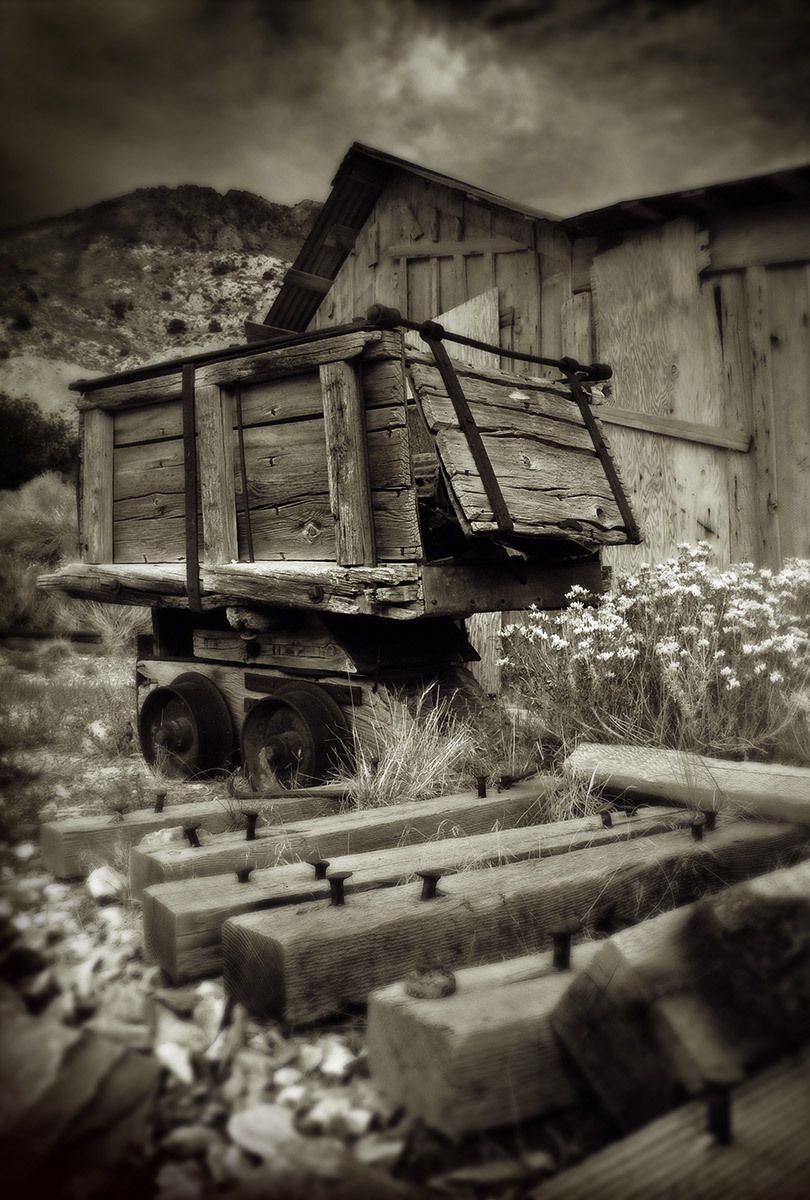 Mine Cart, Cerro Gordo Ghost Town, California