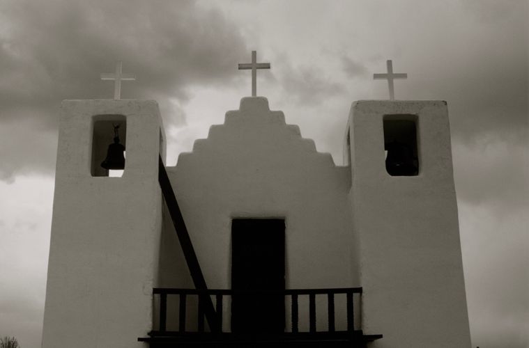  Untitled, Old Church at Taos, New Mexico.