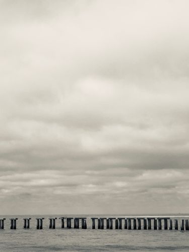 Where the Divine Meets the Sea, old docks at Boca Grande, Florida