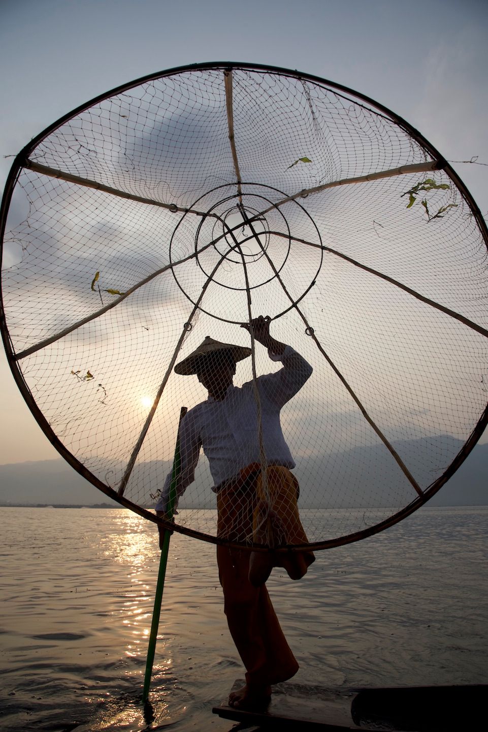   Devotion, fisherman at Inle Lake, Myanmar