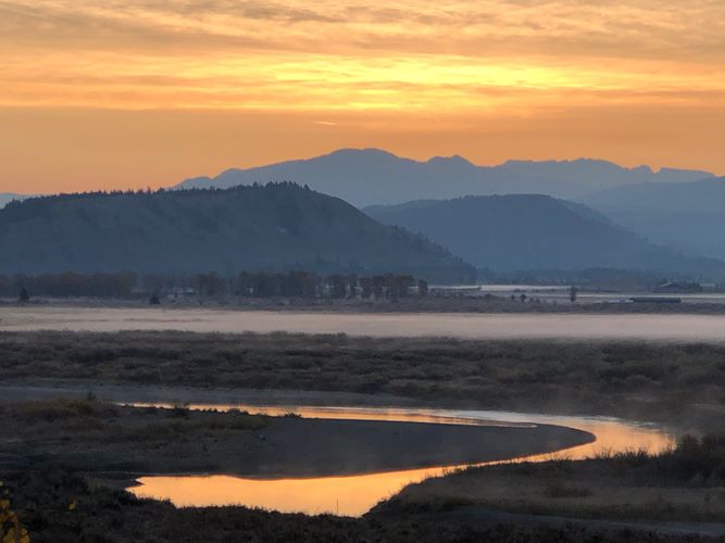 sunrise in the valley