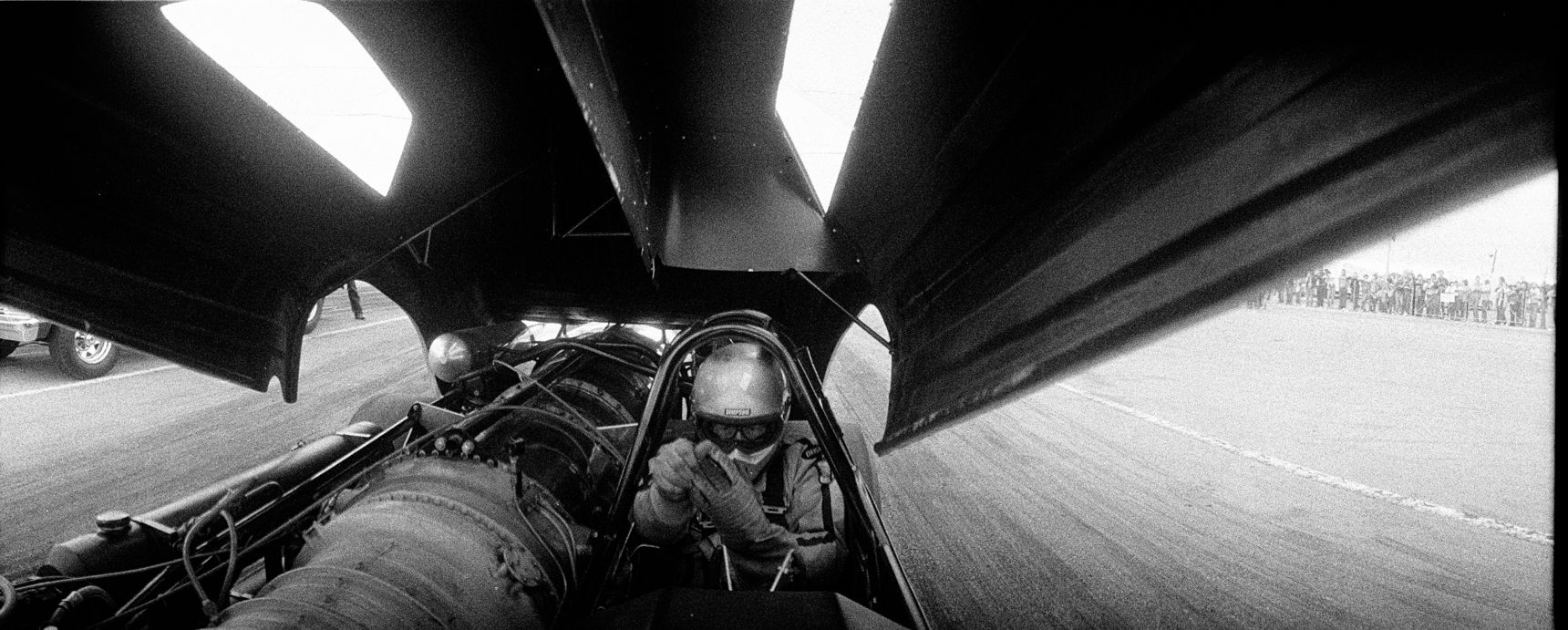 Jet Car driver portraits series early 1980's