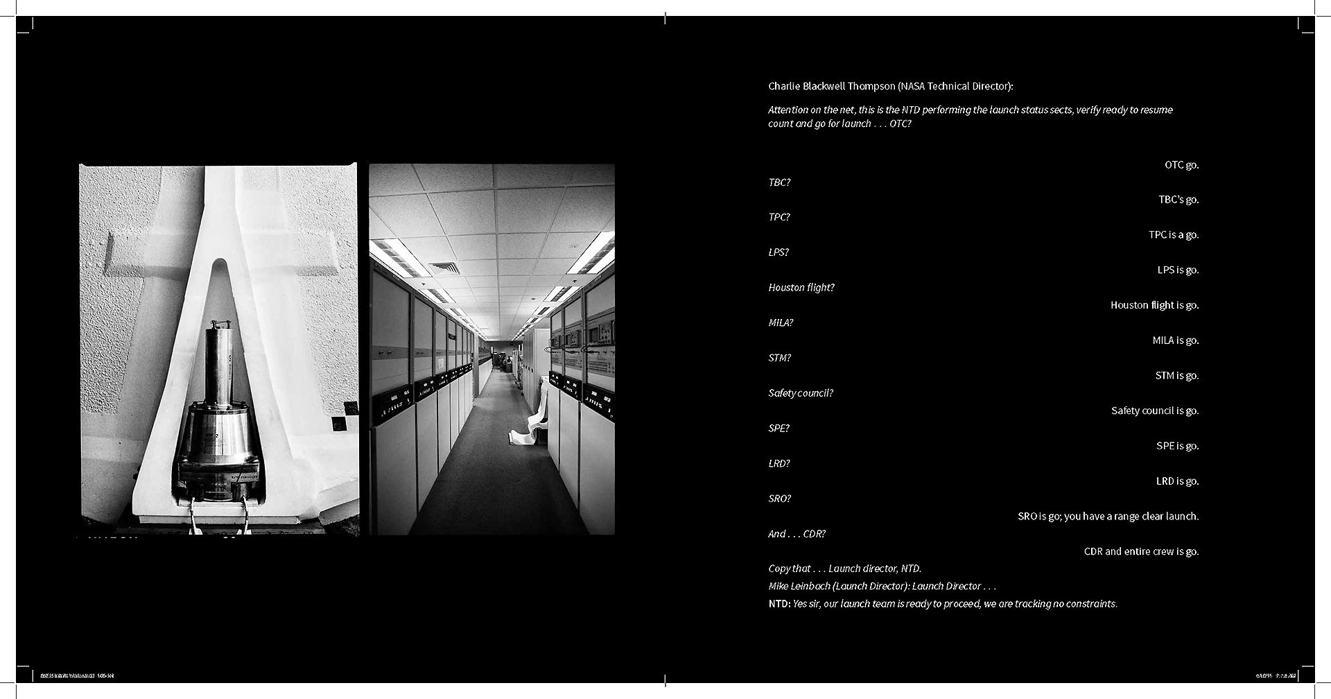 Chapter Two Spread: Shuttle LAUNCH sequence 
