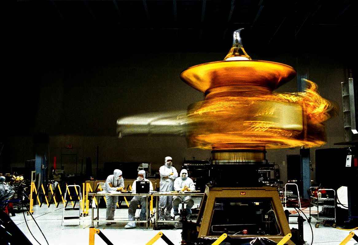 NASA New Horizons space craft Spin Test: June 2005