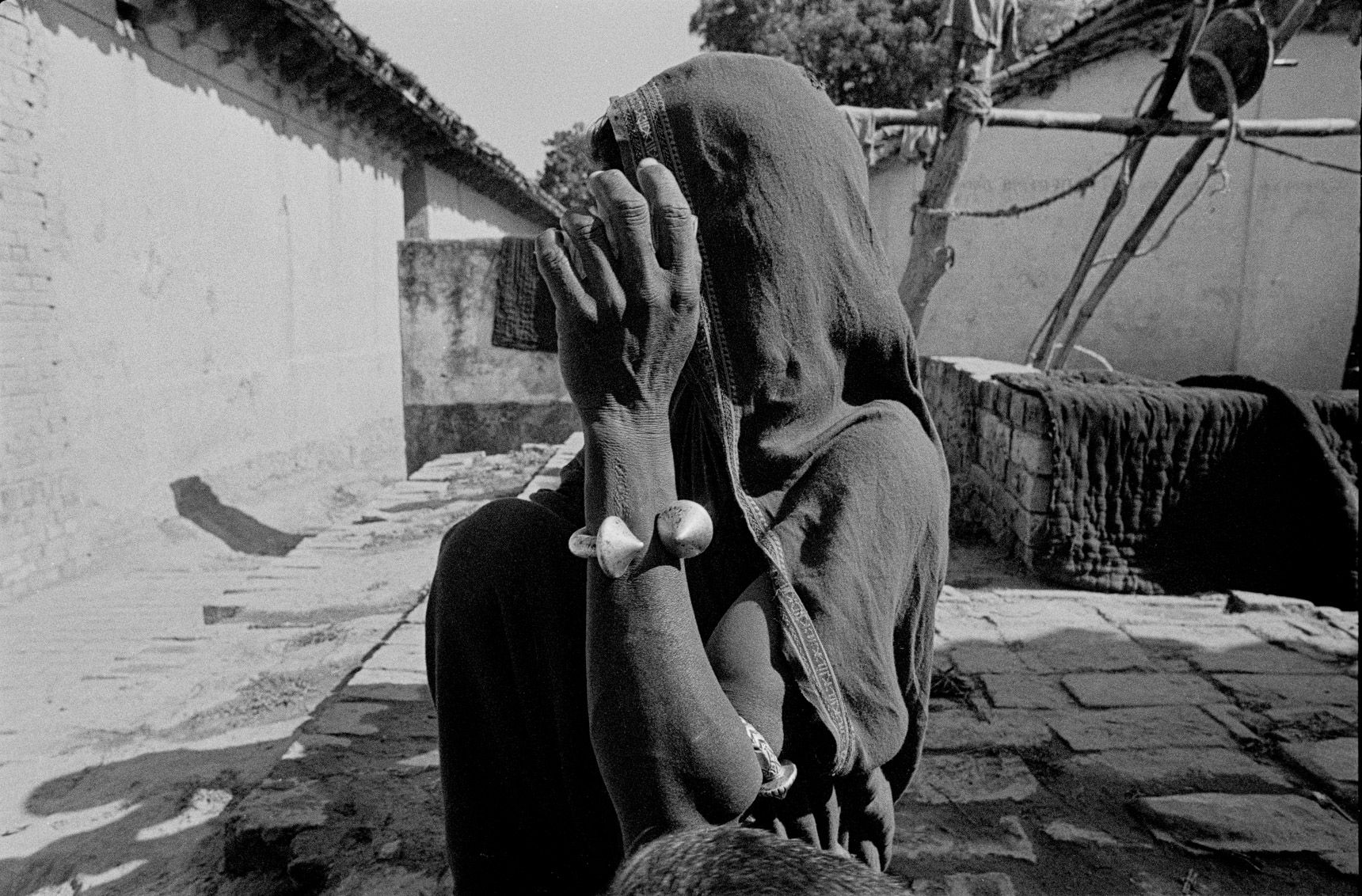 Portrait of rural village mother - India