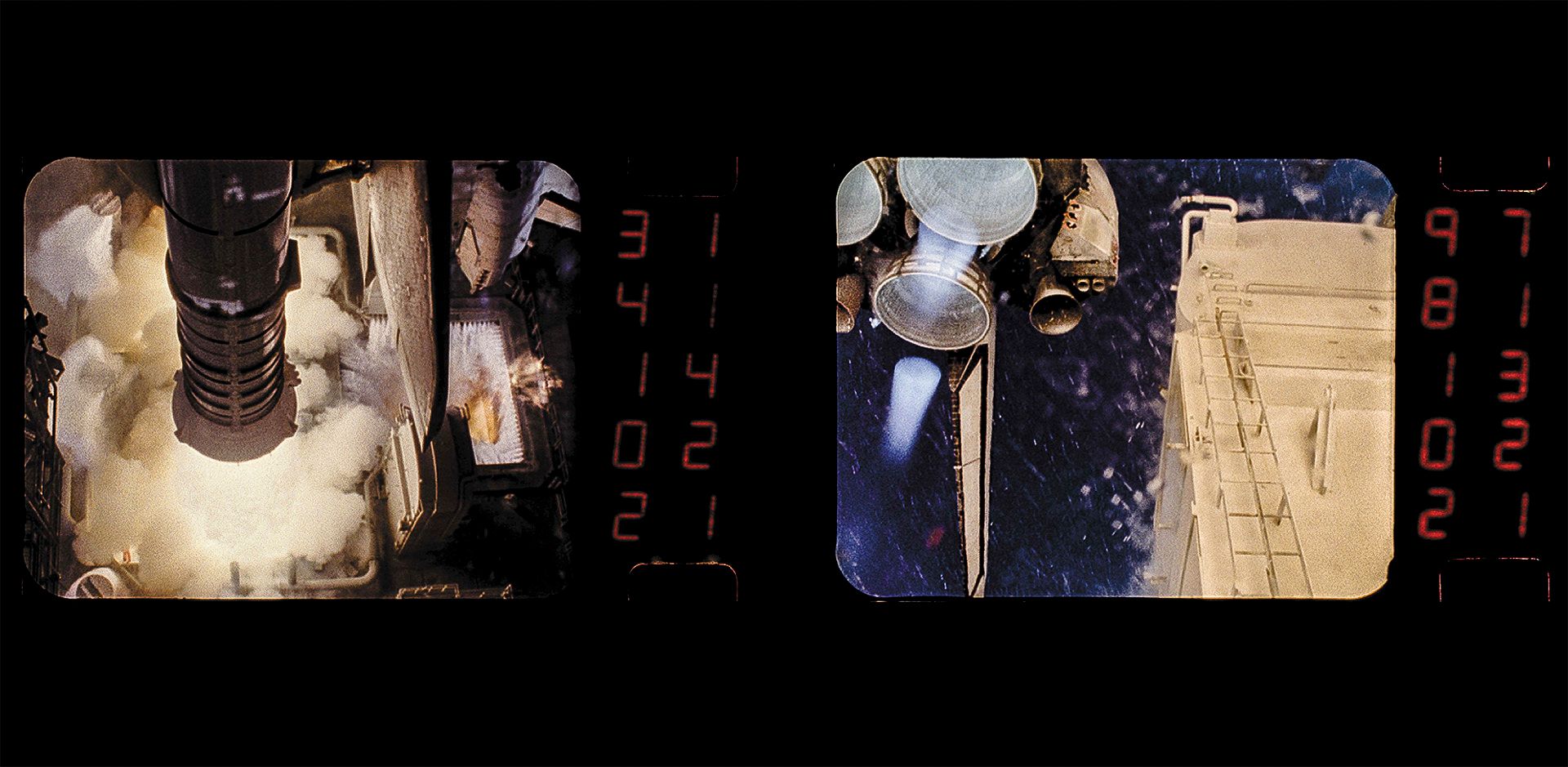 Chapter Two Spread: shuttle Ascent still frames