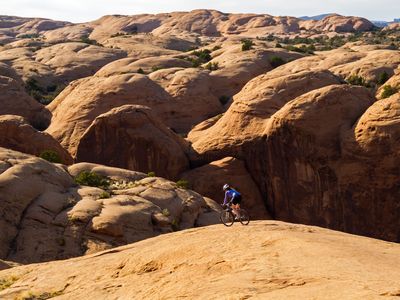 Mountain Biking Slickrock in Moab, Utah