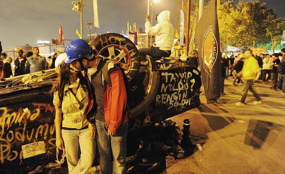 Protestors at Gezi Park