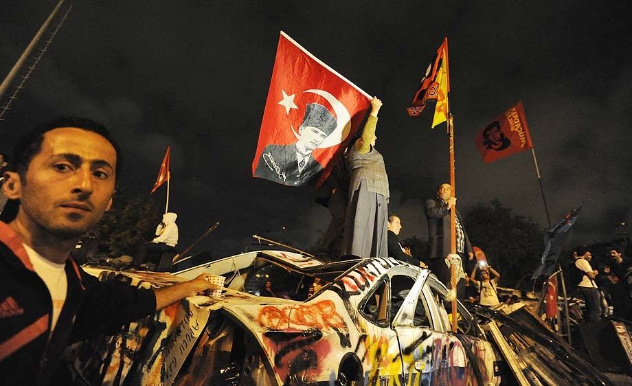 Protestors at Gezi Park