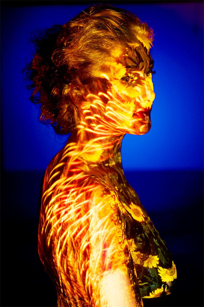 projection - Ashleigh & Fire Works, 2011