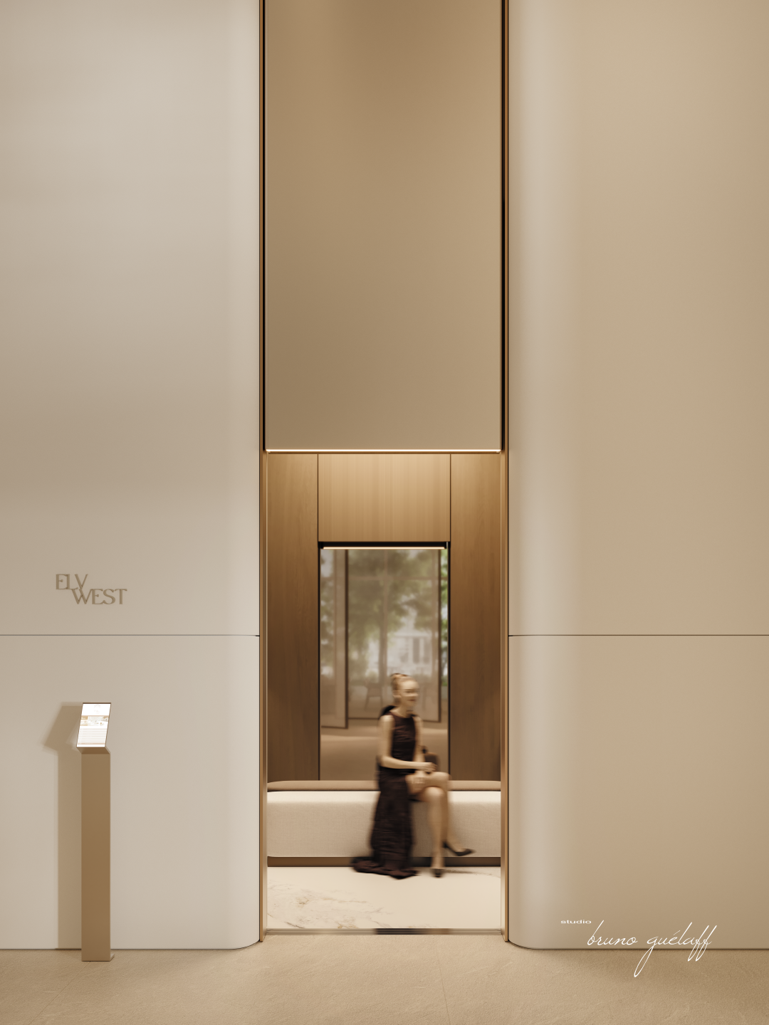 The Chedi Private Residence - Elevator Interior Design with Seating