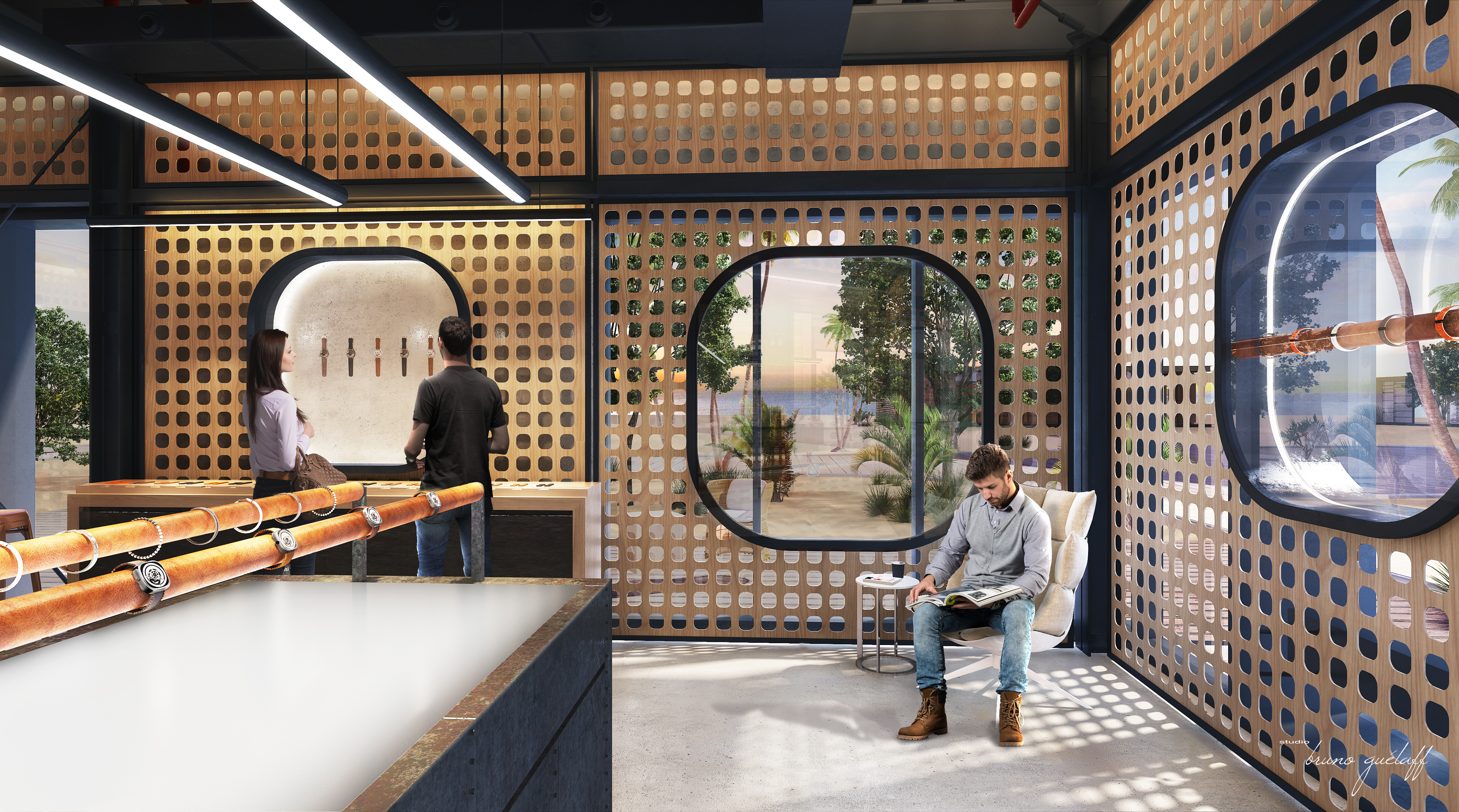 Seven Friday Watch Store Interior Design