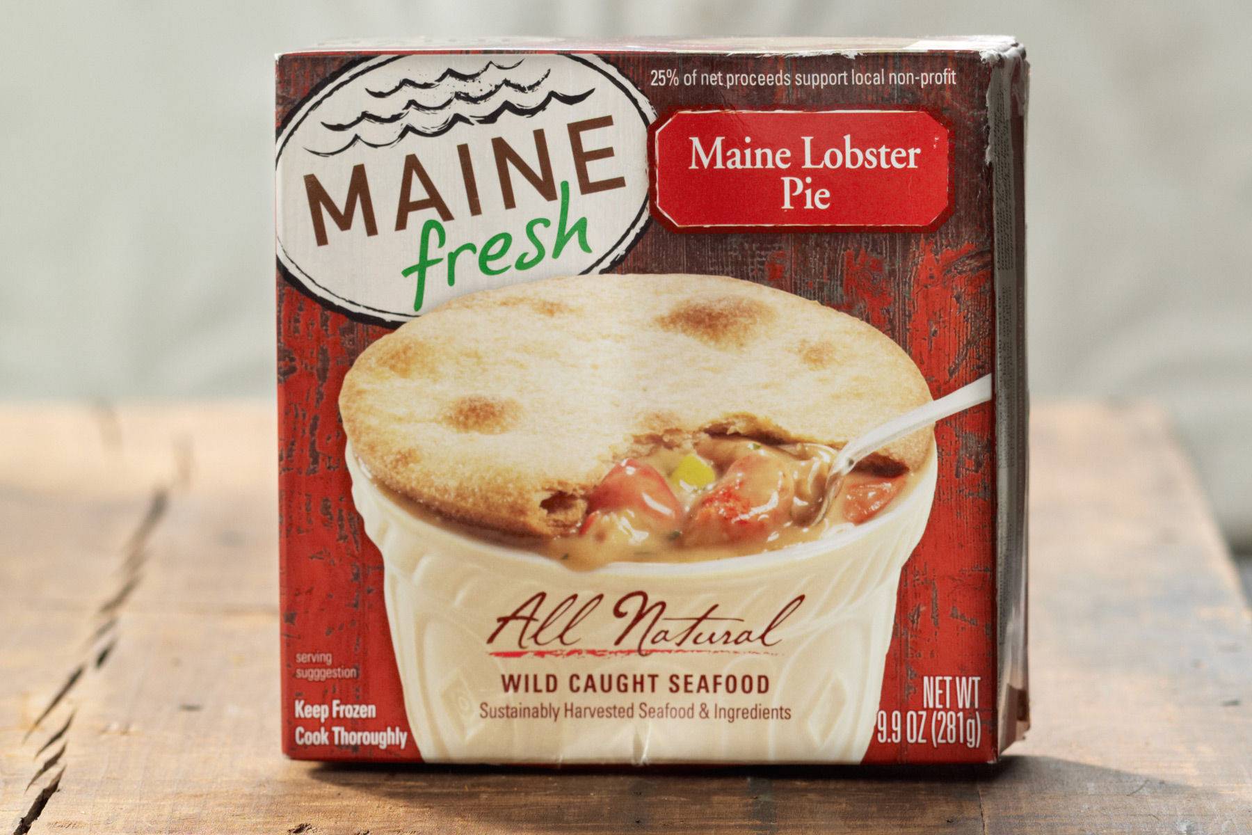 Maine Fresh Lobster Pie Packaging