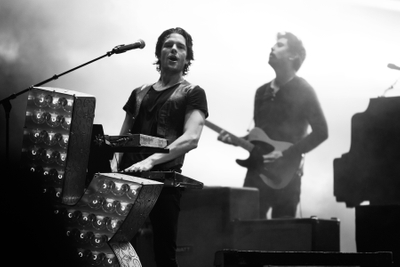 Performing live in Del Mar, San Diego The Killers