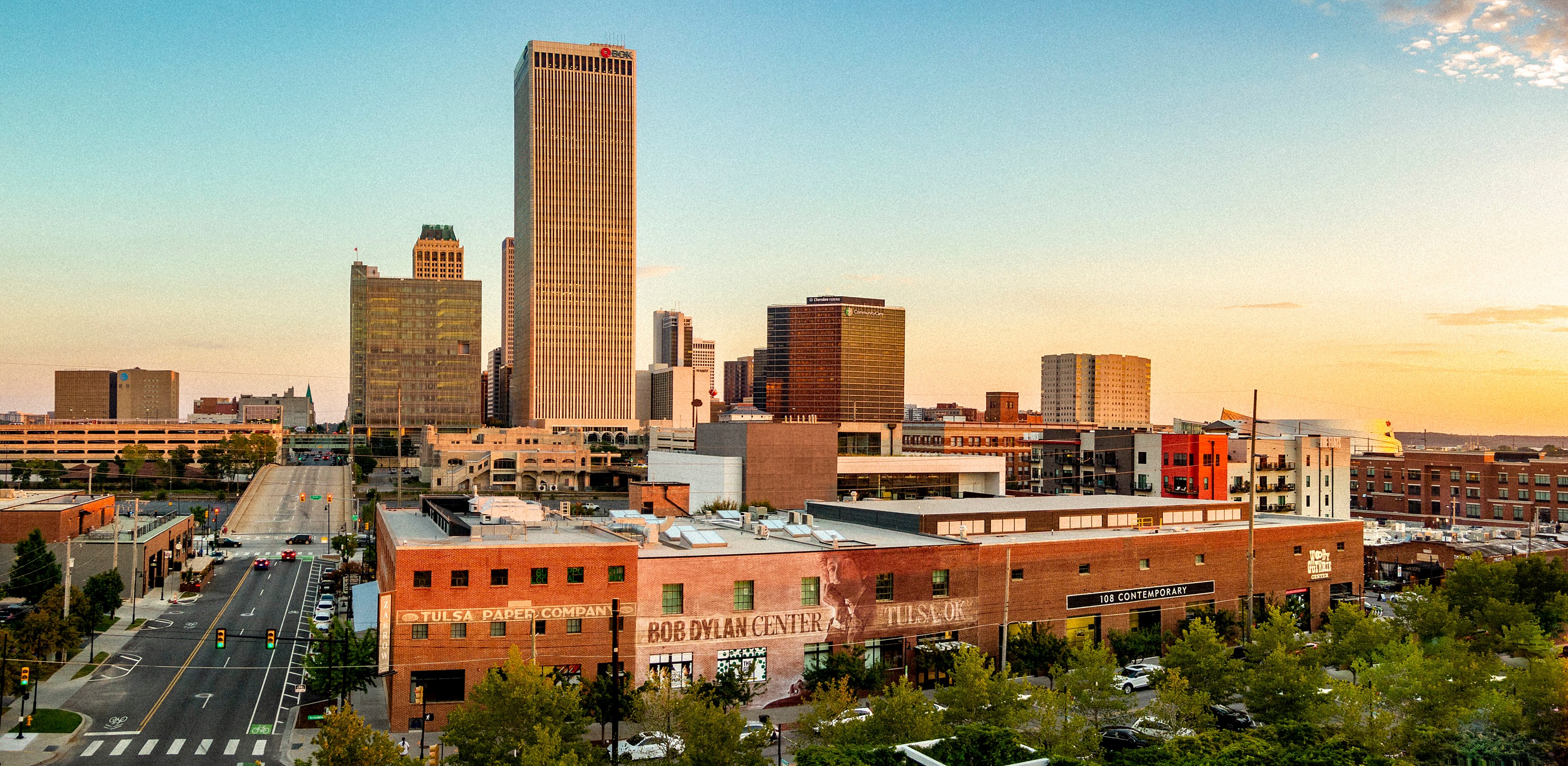 The Bob Dylan Center and downtown Tulsa. DYLAN.OKLAHOMA_0072-2.jpg