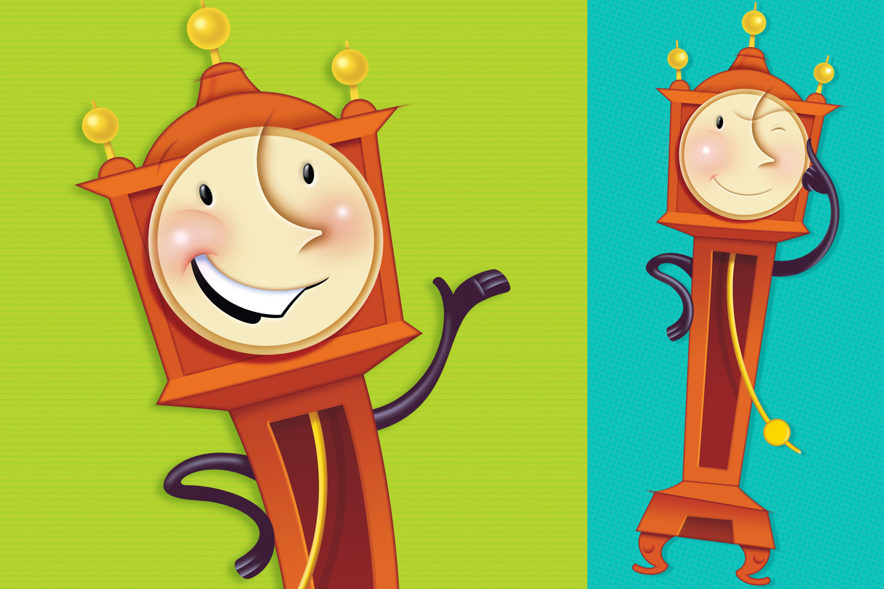 Mascot Character Design and Illustrations for Historic New England, © Danielle Jones