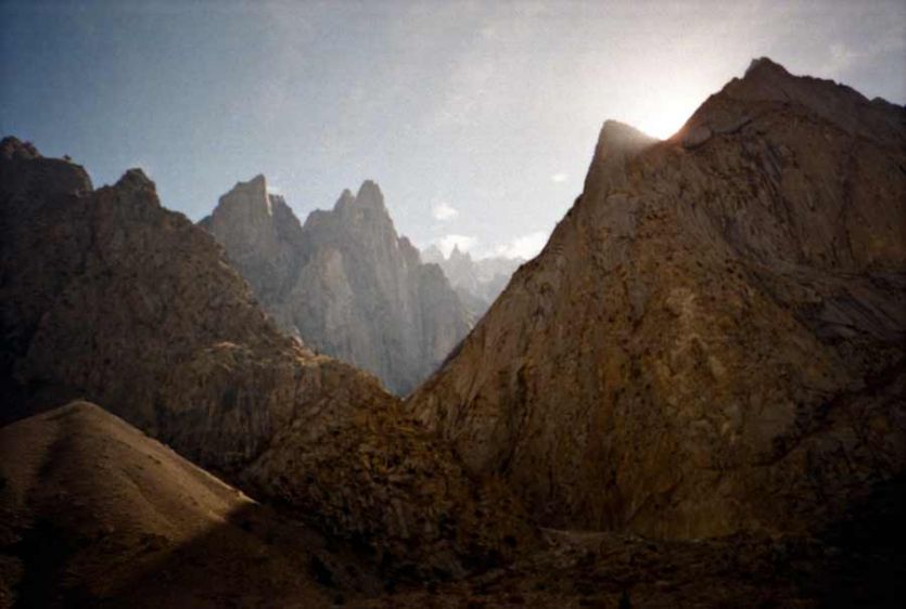 The rough and tough route crossing of the Shandur pass Gilgit to Chitral Pakistan.