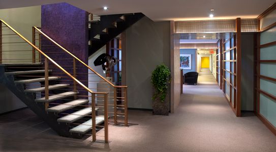 Office Hallway and Stairs, 45 Rockefeller Center, New York, NY