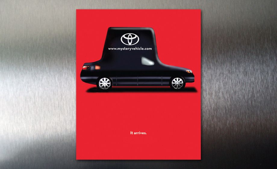 Creating a high-profile experience was Toyota’s strategy to reinvigorate brand awareness by launching a new product. So to be true to this covert operation, a stealth campaign was developed to add the intrigue and mystery it so deserved. Creative direction, art direction, experience strategy TOYOTA