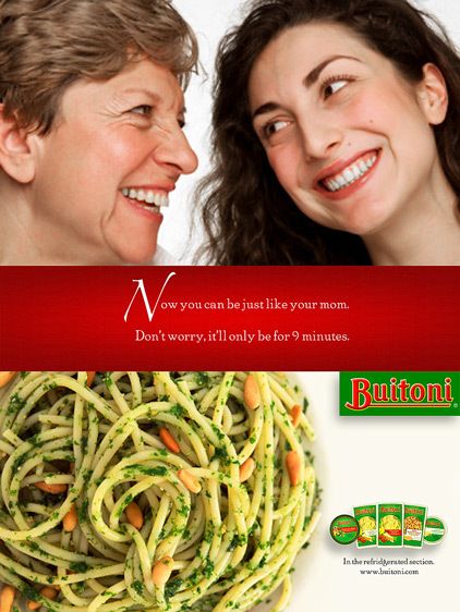 Understanding the underlying psyche of the target audience, we created a campaign for a highly successful Nestle brand, Buitoni, which introduced a delicious, fresh, healthy product line that appealed to busy moms.Creative direction, art direction, design BUITONI