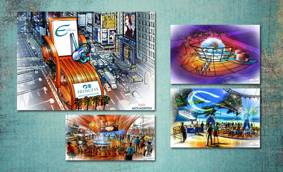 Finding audiences from coast to coast, and every dock in between was easy. We were on mission to find those looking to escape from everyday stress, transporting them to a carefree life they dreamt about. To “Escape Completely”.Princess Cruises was their escape hatch. And the launch of the Crown Princess was to be their salvation.We created high profile onsite experiences that included the world’s largest deck chair sitting in the middle of high-stress prime locations, an orb that showcased the Princess’ frame, recreations of the Princess balcony, on board activities including golf, spa therapy, dance, fashion shows, and movies under the stars, all hosted by Brand Ambassadors capturing data.Creative direction, art direction, event planning, brand strategy PRINCESS CRUISES