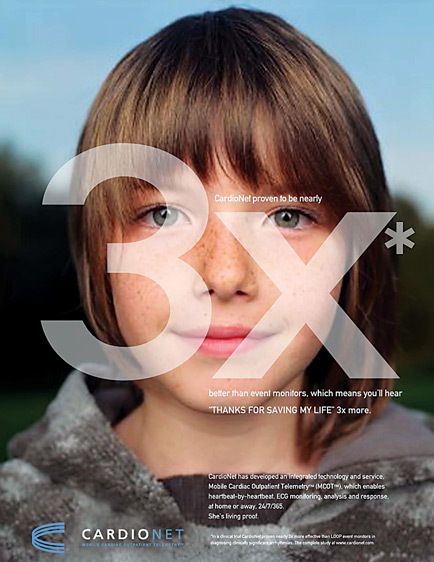 Cardionet, the newest supplier of mobile cardiac outpatient telemetry devices. We relished the opportunity to launch the brand and build physician and patient preference by creating an integrated communications campaign that leveraged the target audience’s primary touchpoints.  The program included logo design, print ads, direct mail,  physician brochures, and a Brand Style Guide.Creative direction, art direction CARDIONET