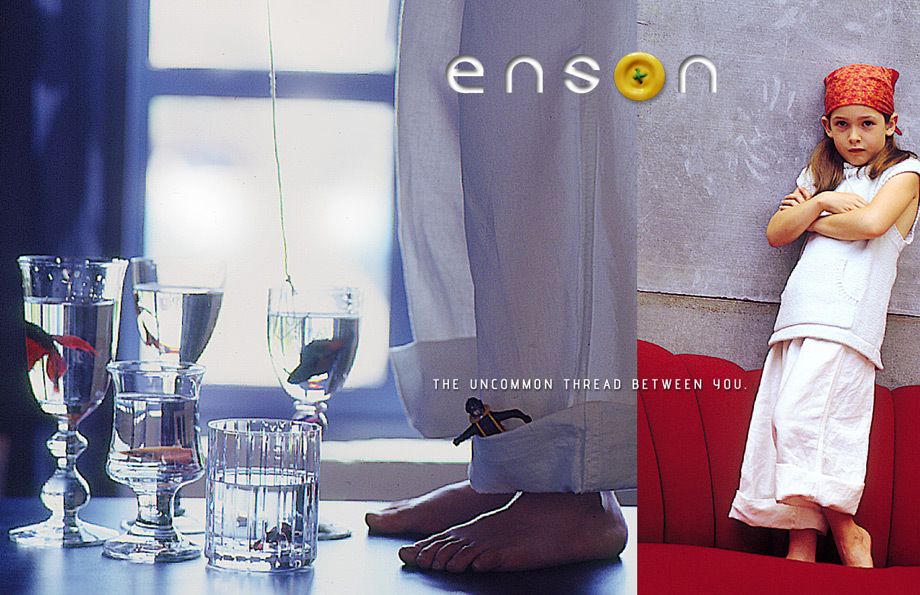The launch of Enson, a trendy new fashion brand for the discriminating youth, included a breakout campaign utilizing print ads, TV commercials, and the launch of a new logo design used throughout its branding. The tagline, “The uncommon thread between you”, set the tone for this quirky campaign that helped Enson establish itself within a competitive fashion category. Creative direction, art direction, design ENSON