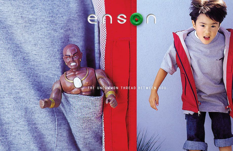 The launch of Enson, a trendy new fashion brand for the discriminating youth, included a breakout campaign utilizing print ads, TV commercials, and the launch of a new logo design used throughout its branding. The tagline, “The uncommon thread between you”, set the tone for this quirky campaign that helped Enson establish itself within a competitive fashion category. Creative direction, art direction, design ENSON