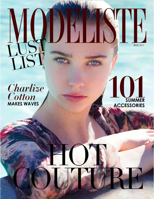 Modeliste Magazine, Magazine Cover, Palm Springs, Pool, Fashion, Desert Modeliste Magazine Palm Springs
