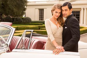 Huntington Library, Wedding, Couple, Bride, Groom, Car, Wedding Photographer Huntington Library Wedding - Wedding Photographer In NYC