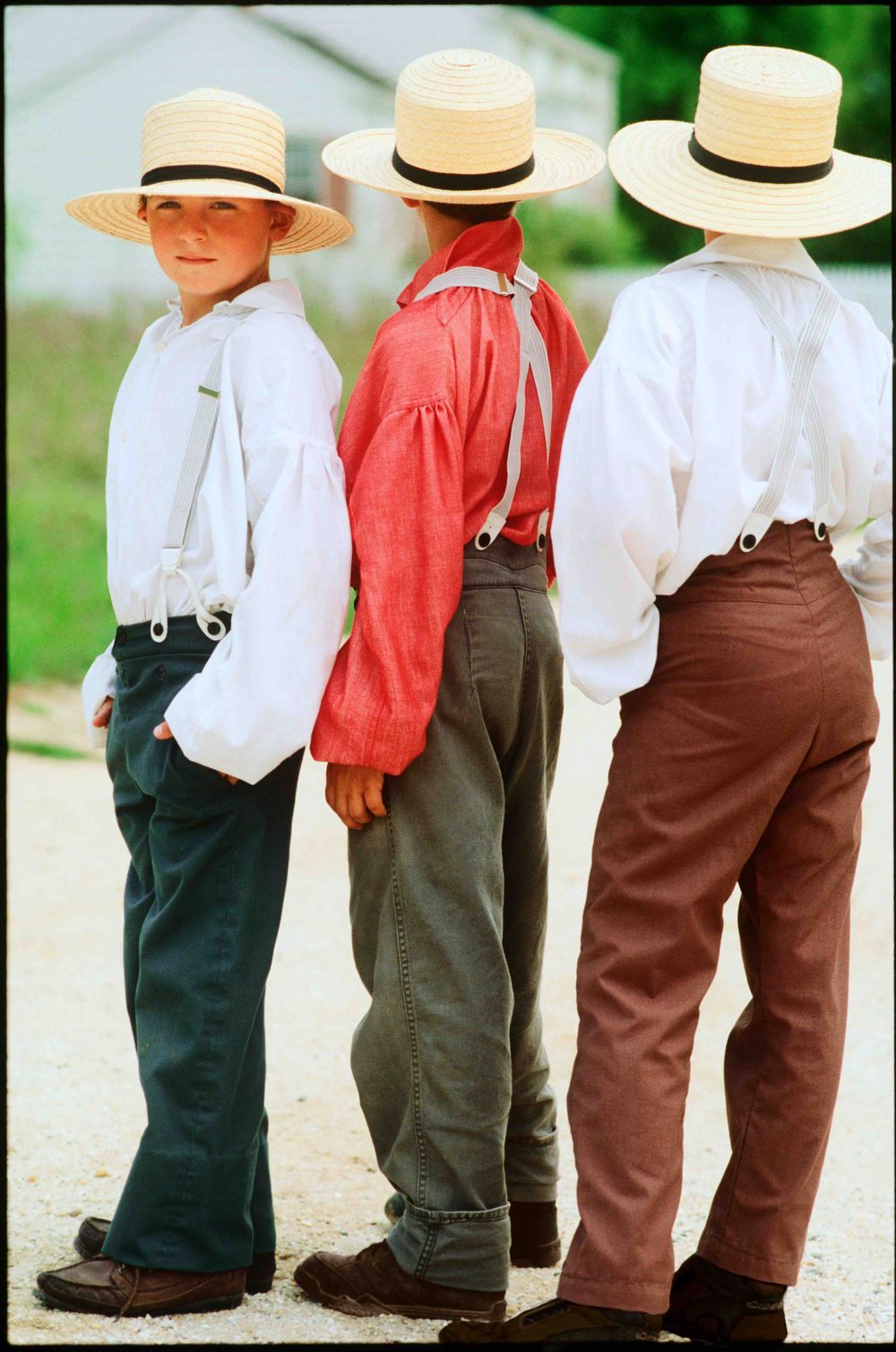 Boys, Amish, Amish Kids, Outside, Kids Amish Kids