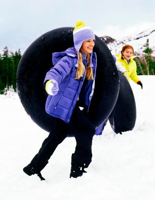 American Girl, Winter, Tubes, Smiles, Girls, Snow American Girl Girls with Tubes