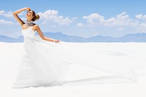 White Sands, Model, Girl, Desert, White Dress, Wedding, Wedding Photographer Girl in Desert - Event Photographer Los Angeles