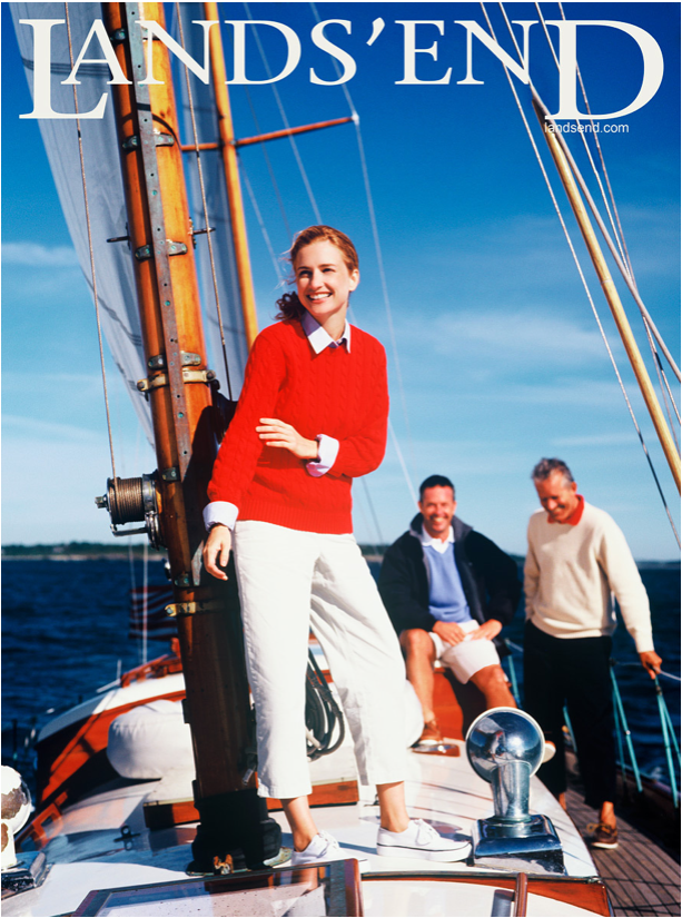 Group, Friends, Lands' End Magazine, Rhode Island, Magazine Cover, Boat, Boating, Sailing, Happy, Boatwear Lands' End Magazine Cover