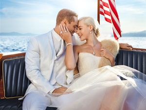 Wedding Couple, Wedding, Boat, Bride, Groom, Wedding Photographer Couple on Boat - Wedding Photographer In NYC