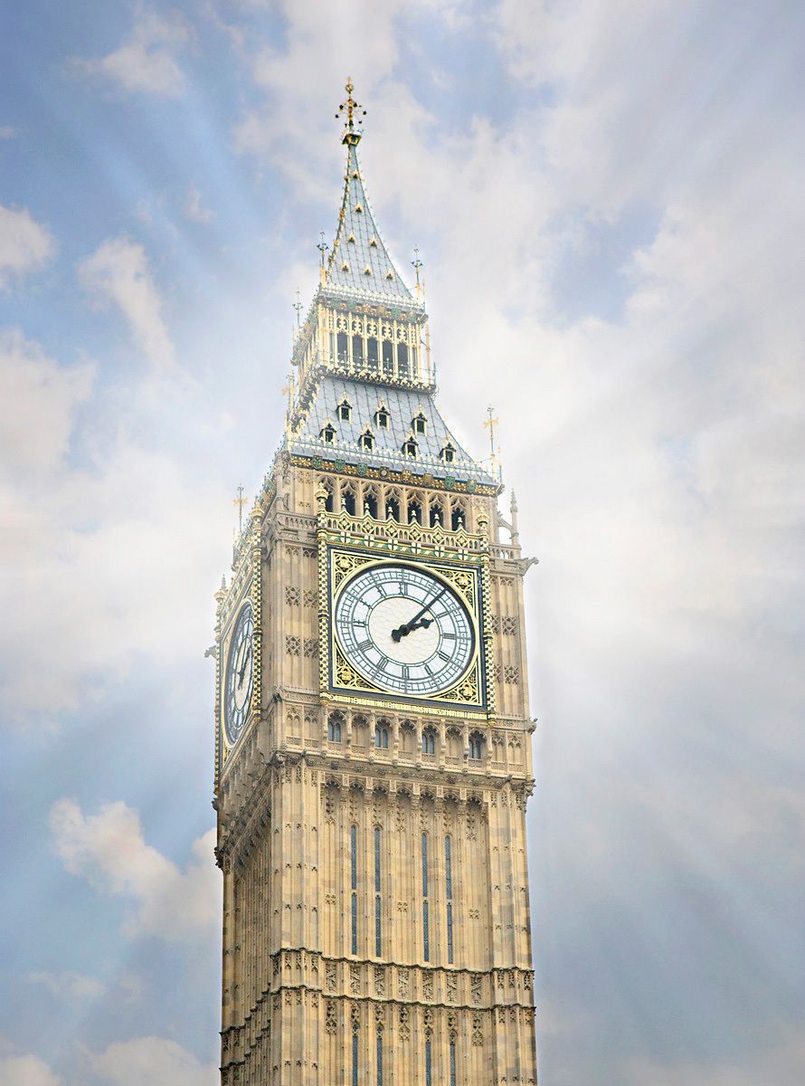 Big Ben, Clock Tower, London, Sunny, City Big Ben in London