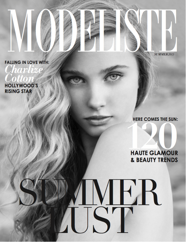 Modeliste Magazine, Magazine Cover, Palm Springs, Black and White, Desert Modeliste Magazine Cover Palm Springs