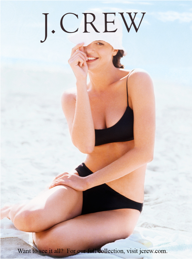 J.Crew Magazine, Magazine Cover, Beach, Sun, Swimwear J.Crew Magazine Cover