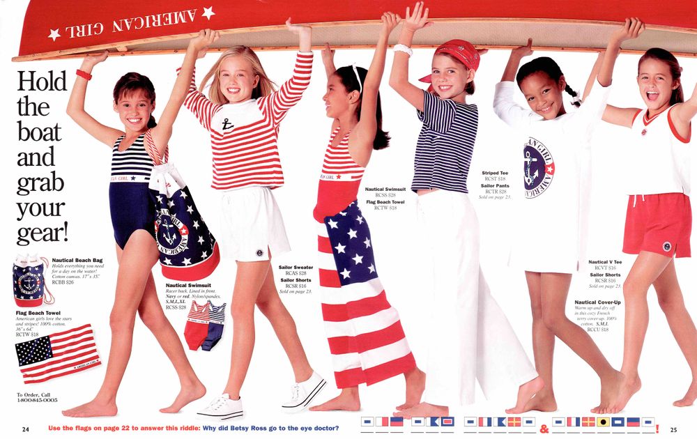 American Girl, 4th of July, Friends, Happy, Boat, Hold the Boat, Girls American Girl 4th of July
