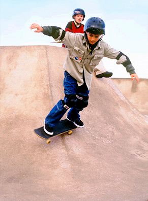 Boy with Skateboard, Skateboard, Skate Park, Venice Beach Boy in Skate Park
