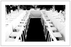 Palm Springs, Parker Hotel, Wedding, Table Settings, Black and White, Wedding Photographer Palm Springs Wedding - Event Photographer Los Angeles