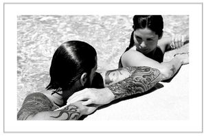 Palm Springs, Parker Hotel, Engagement, Couple, Black and White, Pool, Wedding Photographer Palm Springs - Engagement Photographer Los Angeles