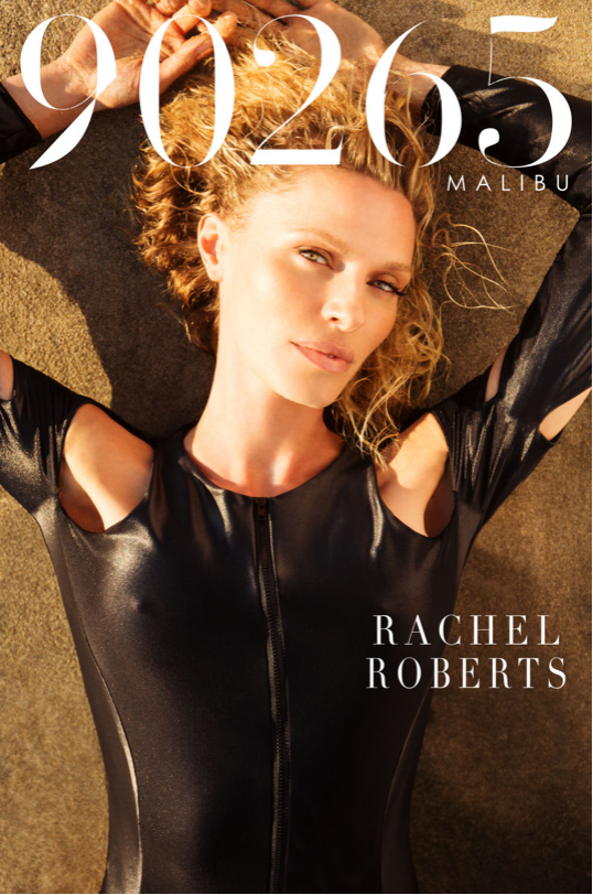 Rachel Roberts, Malibu, 90265 Malibu Magazine, 90265 Magazine, Magazine Cover, Beach, Sand Rachel Roberts 90265 Malibu Magazine Cover