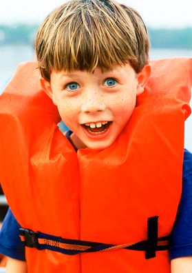 Eddie Bauer, Life vest, Boy, Kid, Dock, Pier, Lake, Florida Eddie Bauer Kid in Lifevest