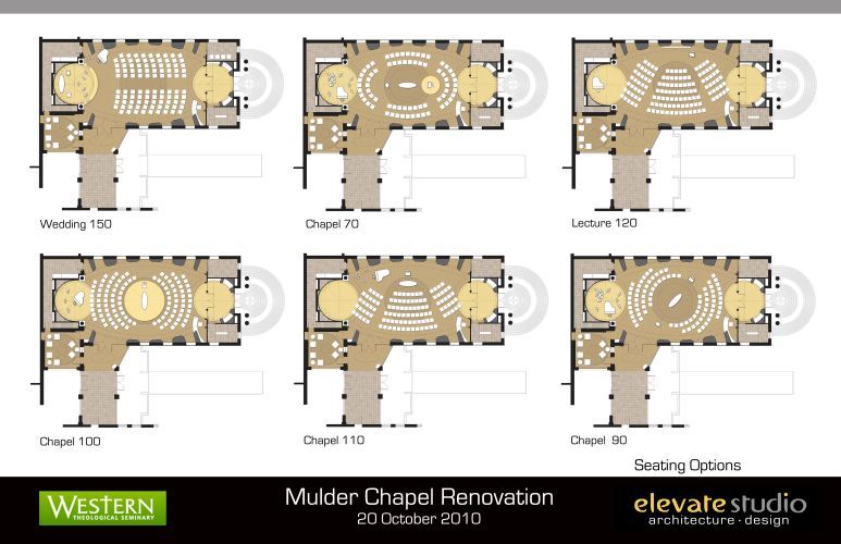 Western Theological Seminary - Mulder Chapel Renovation . Holland, MI . 2011 - 2011 AIA Grand Valley Design Award for Unbuilt Architecture